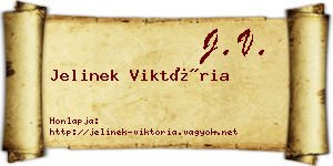 Jelinek Viktória névjegykártya
